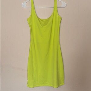 Susana Monaco Bright Neon Lime Tank Dress